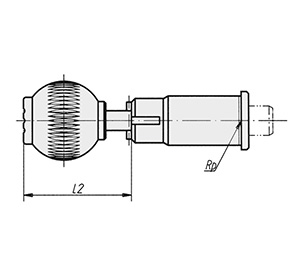 Schéma 3 + High precision index plunger 
with cylindrical tip 